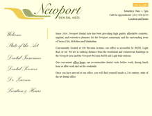 Tablet Screenshot of newportdentalarts.com